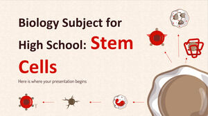 Matéria de Biologia para o Ensino Médio: Células-tronco