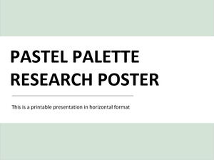 Poster de cercetare paletă pastel