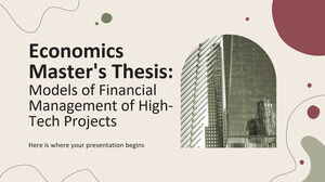 Dissertação de Mestrado em Economia: Modelos de Gestão Financeira de Projetos de Alta Tecnologia