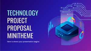 Teknoloji Projesi Önerisi Mini Teması
