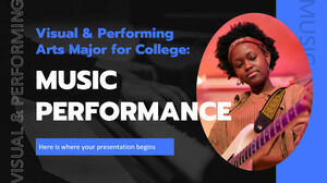 Specializzazione in arti visive e dello spettacolo per il college: performance musicale