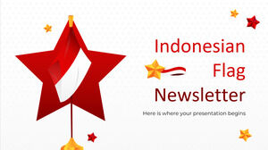 Newsletter mit indonesischer Flagge