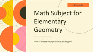 Math Subject for Elementary - 4th Grade: Geometry