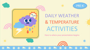 Daily Weather & Temperature Activities for Pre-K