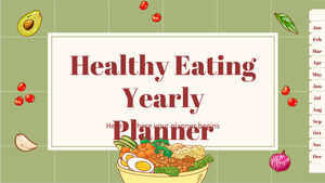 مخطط سنوي للأكل الصحي