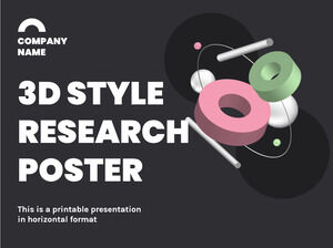 3D Style Research Poster