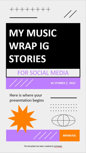 My Music Wrap IG Stories para mídias sociais