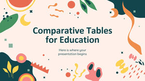 Tableaux comparatifs pour l'éducation
