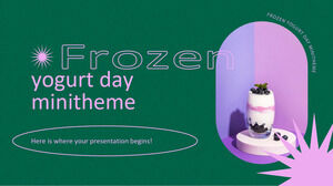 Minithema zum Nationalen Tag des gefrorenen Joghurts