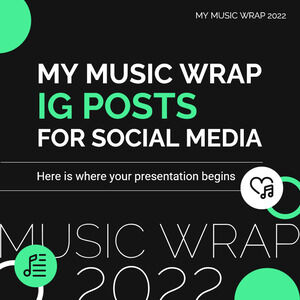 My Music Wrap Publicaciones de IG para redes sociales
