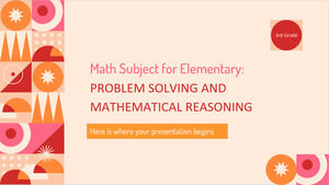 Math Subject for Elementary - 3rd Grade: Problem Solving and Mathematical Reasoning