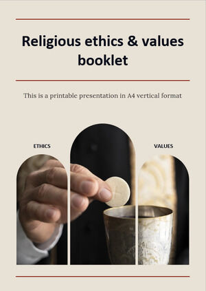 Broszura o etyce i wartościach religijnych