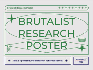 Poster de cercetare brutalistă