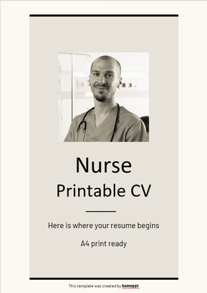 CV imprimabil asistent medical
