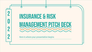 Pitch Deck sur l'assurance et la gestion des risques