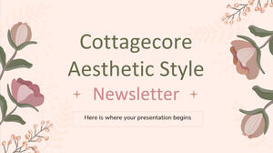 Bulletin d'information sur le style esthétique Cottagecore