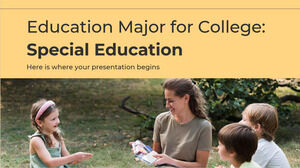 Основное образование для колледжа: специальное образование