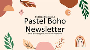 Newsletter Pastel Boho