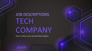 Tech Company İş Tanımları