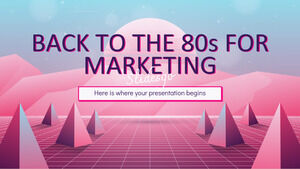 Back to the 80s for Marketing
