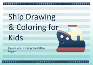 เรือวาดและระบายสีสำหรับเด็ก