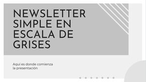 Simple Grayscale Newsletter