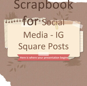 Scrapbook vintage pour les médias sociaux - IG Square Posts