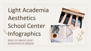 Lekkie infografiki szkoły estetyki Academia