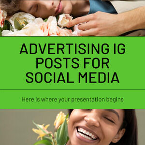 소셜 미디어용 IG 게시물 광고