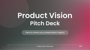 Visione del prodotto Pitch Deck