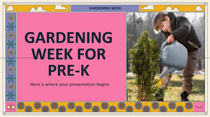 Semana de jardinagem para pré-escola