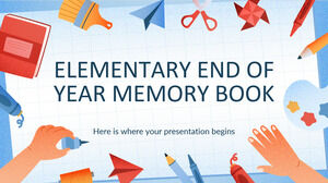 Elementary End of Year Memory Book