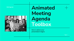Animierte Meeting-Agenda-Toolbox