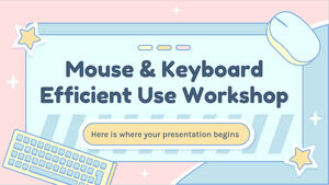 Atelier d'utilisation efficace de la souris et du clavier