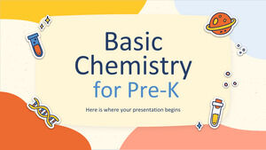 Pre-K를 위한 기본 화학