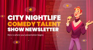 Oraș Viața de noapte Comedie Talent Show Newsletter