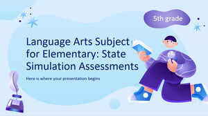 Disciplina de limbaj pentru elementar - clasa a V-a: Evaluări de simulare de stat
