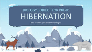 Przedmiot biologii dla Pre-K: Hibernacja