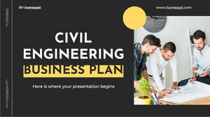 Civil Engineering Business Plan PowerPoint Templates Free Download
