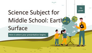 Materia di scienze per la scuola media - 7° anno: la superficie terrestre