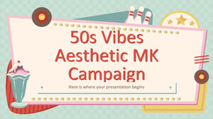 Campagna MK estetica Vibes anni '50