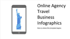 وكالة السفر الأعمال Infographics عبر الإنترنت