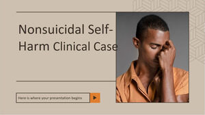 Cas clinique d'automutilation non suicidaire