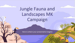 정글 동식물 및 풍경 MK 캠페인