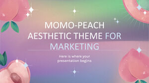 Motyw estetyczny Momo-Peach dla marketingu