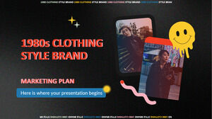 1980s Clothing Style Brand Marketing Plan
