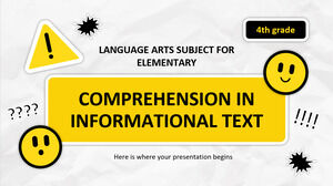 Materia de Artes del Lenguaje para Primaria - 4.° Grado: Comprensión en Texto Informativo