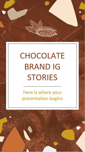 Historias de IG de la marca de chocolate