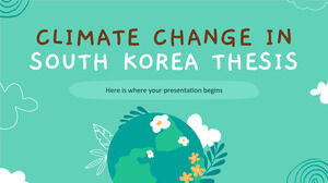 Güney Kore Tezinde İklim Değişikliği
