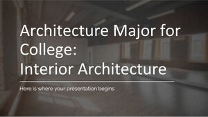 Especialização em Arquitetura para a Faculdade: Arquitetura de Interiores
